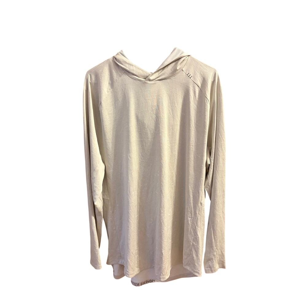 Lululemon Men’s Drysense Hoodie Bone/cream heather Fits XL